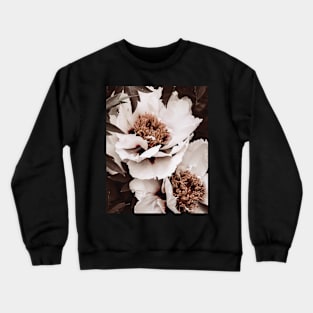 Flowers print, Roses, Pink, Pastel, Fashion print, Modern art, Wall art, Print, Minimalistic, Modern Crewneck Sweatshirt